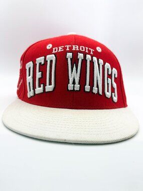 Vintage 90s Detroit Red Wings Zephyr Snapback Hat - NHL